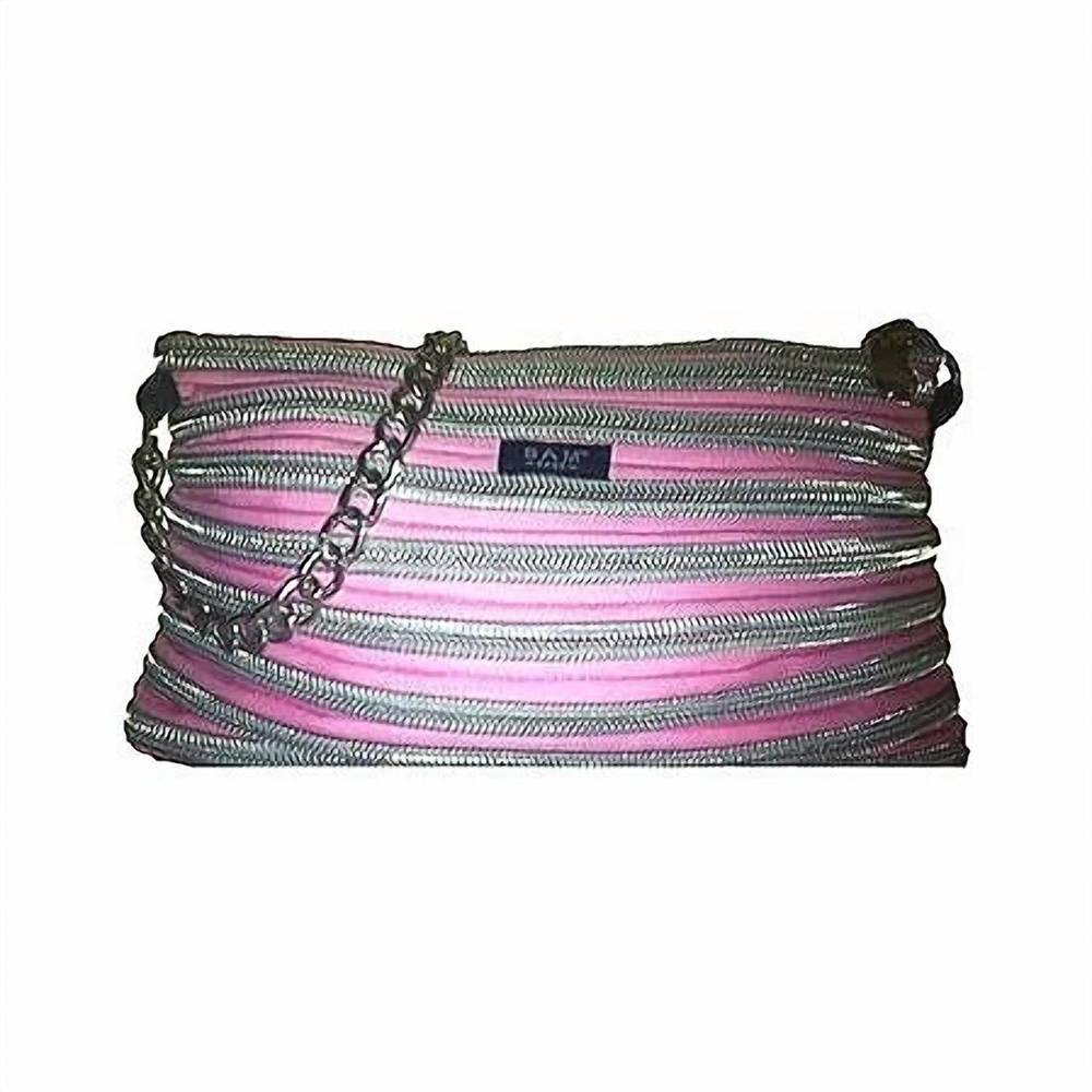 NEW BAM BAGS original handbag in pink/silver